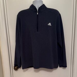 Adidas Navy Quarter-Zip Pullover